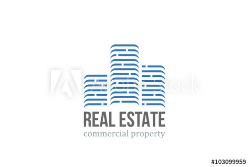 500x337 Real Estate Logo Design Commercial Office Property Icon