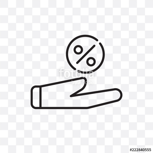 500x500 Commission Icon Isolated On Transparent Background Simple