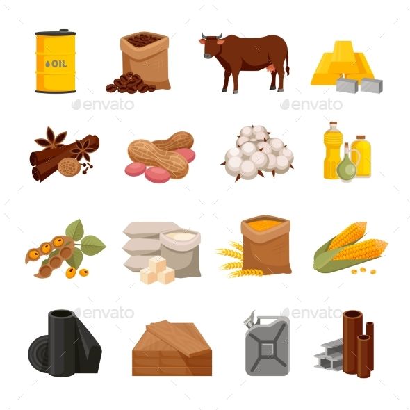 590x590 Commodity Flat Icons Set Icon Set Icon Set, Design, Graphic Design