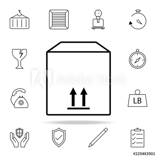 500x500 Box Commodity Icon Logistics Icons Universal Set For Web