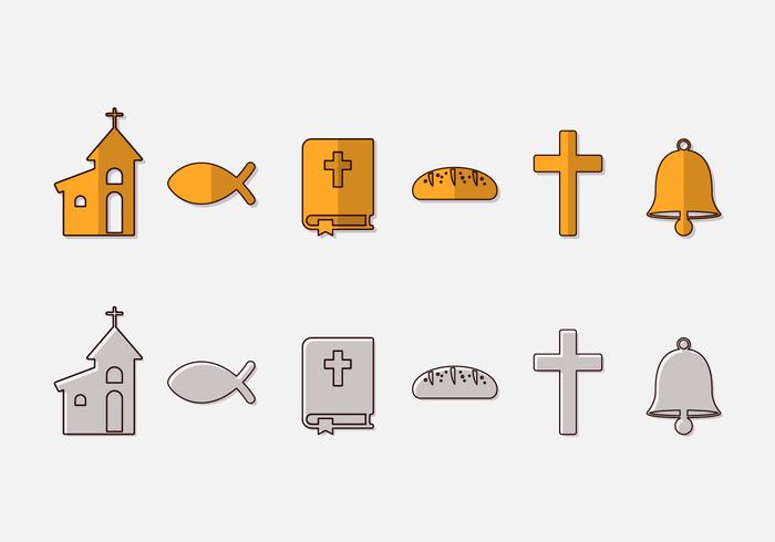 700x490 Communion Icon Vector Set