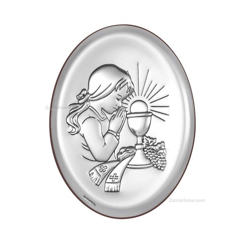 800x800 Female Communion Icon Beltrami Cm Silver Plate Communion Icon