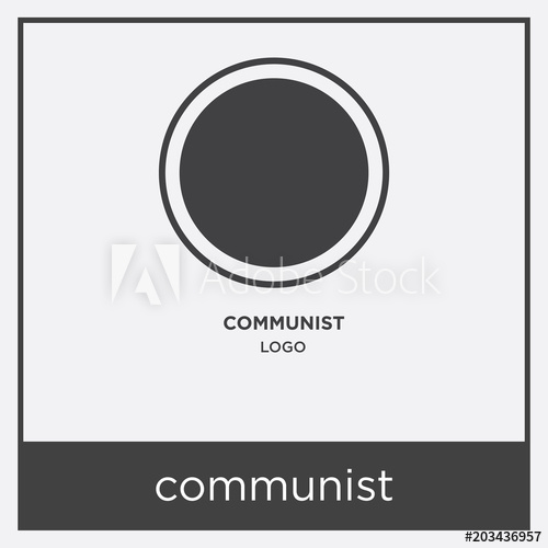 500x500 Communist Icon Isolated On White Background