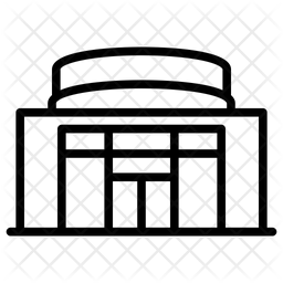 256x256 Community Center Icon Of Line Style