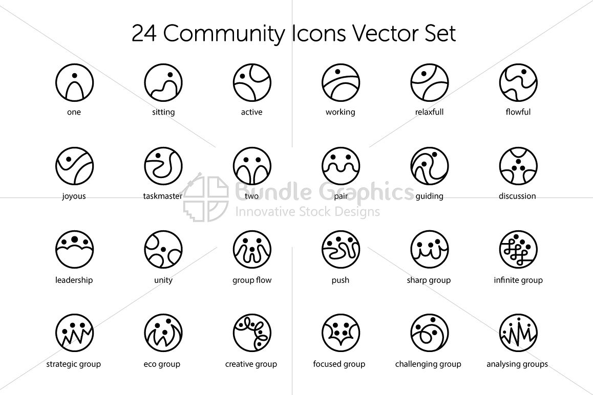 Community Icons Set 1158x772 Community Icons Set