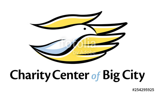500x300 Charity Church Community Outreach Charity Logo Icon Bird Hand