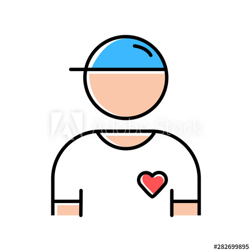 500x500 Volunteer Color Icon Charity Organization Member Social Projects