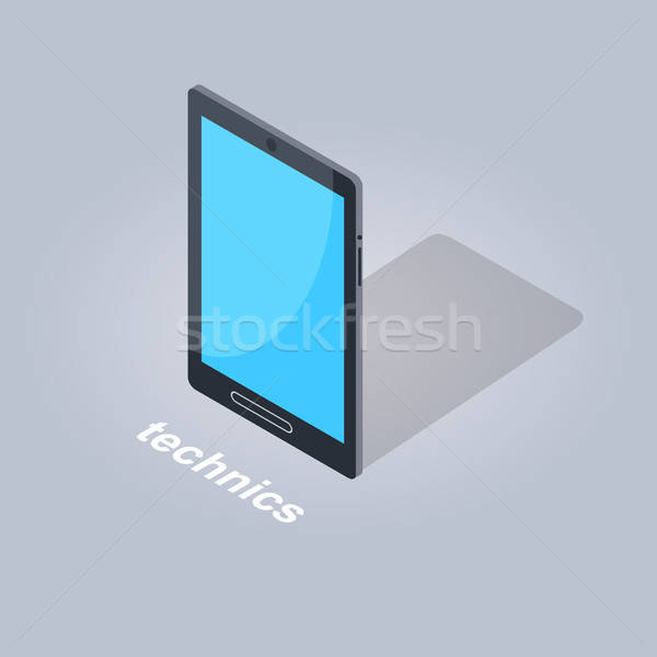 600x600 Black Tablet Computer Icon Flat And Shadow Theme Vector
