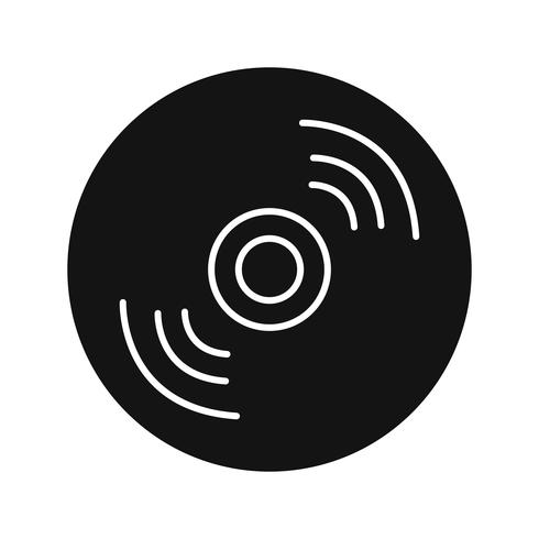 490x490 Compact Disk Icon Vector Illustration