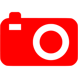 256x256 Red Compact Camera Icon