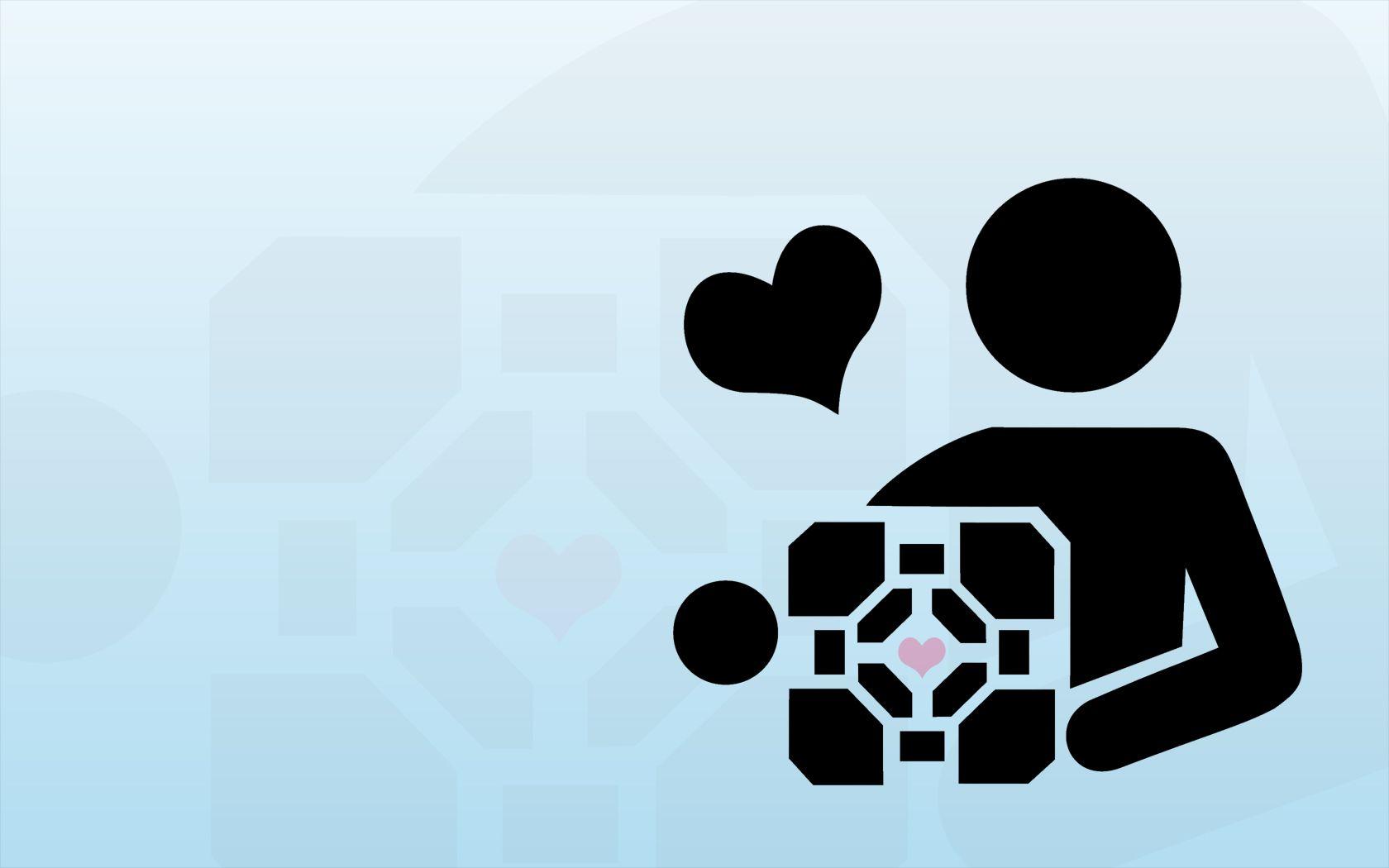 1680x1050 Companion Cube Wallpapers