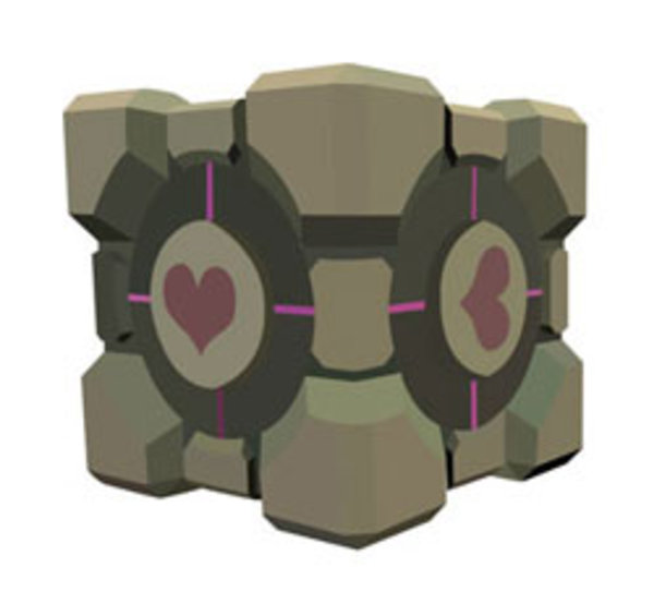 600x554 The Weighted Companion Cube Know Your Meme