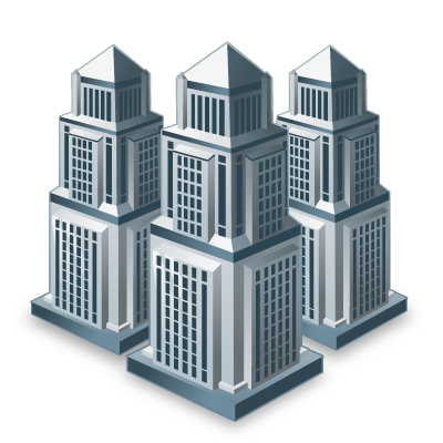 400x400 Buildings, Businesses, City, Companies Icon