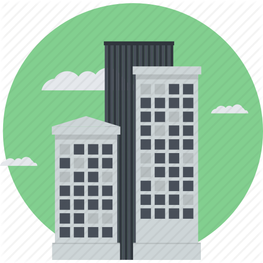 512x512 Building, Business, Company, Location, Office, Round Icon