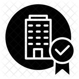 256x256 Certified Company Icon Of Glyph Style