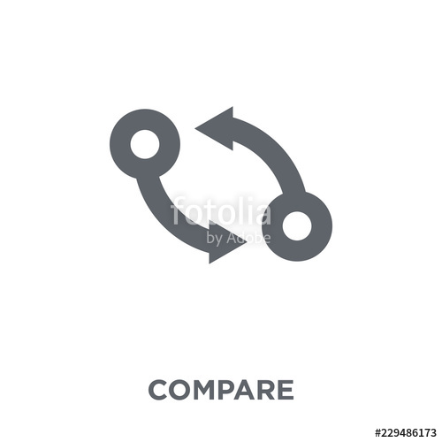 500x500 Compare Icon From Human Resources Collection Stock Image