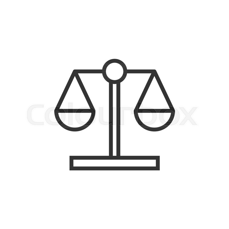 800x800 Scale Comparison Icon In Flat Style Stock Vector Colourbox