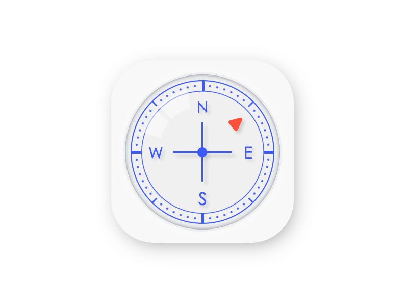 800x600 Compass Icon Mobile Ui Examples Compass Icon, Ios Icon, Compass