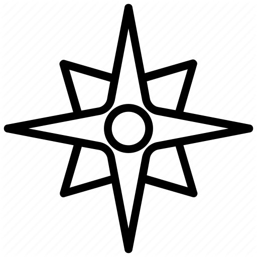 512x512 Cardinal Compass, Compass, Compass Navigation, Compass Needle