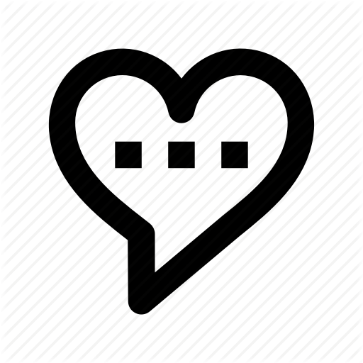 512x512 Compassion, Heart Bubble, Heart Sign, Love Chat, Speech Bubble Icon