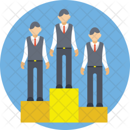 256x256 Business Competition Icon Of Flat Style