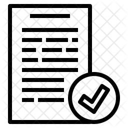 256x256 Complete Order Icon Of Line Style