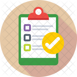 256x256 Task Complete Icon Of Flat Style