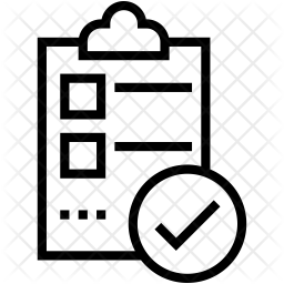 256x256 Task Complete Icon Of Line Style