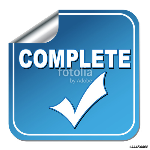 500x500 Complete Icon Stock Image And Royalty Free Vector