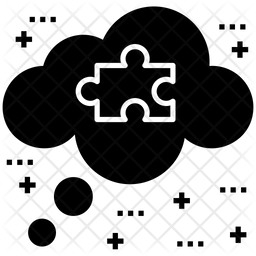 256x256 Cloud Component Icon Of Glyph Style