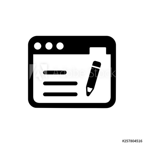 500x500 Online Article Compose Icon