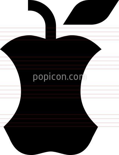 400x518 Apple Core Compost Icon