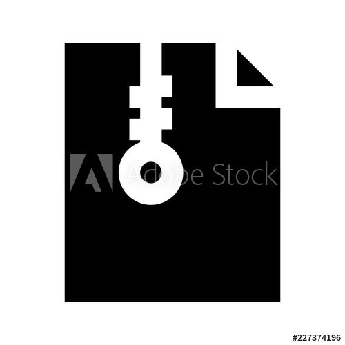 500x500 Document Zip Compress Gui Web Vector Icon