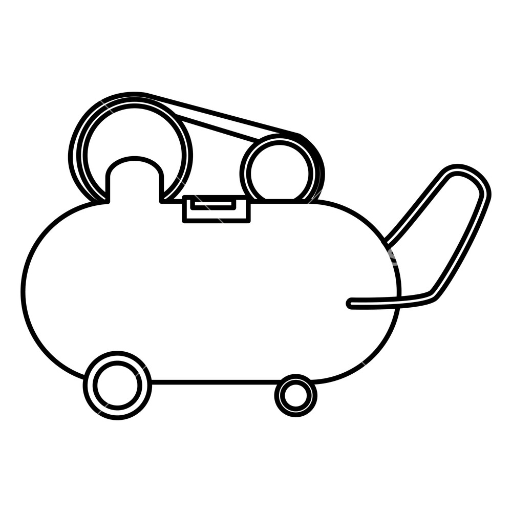 1000x1000 Compressor Air Mechanic Icon Vector Illustration Design Royalty