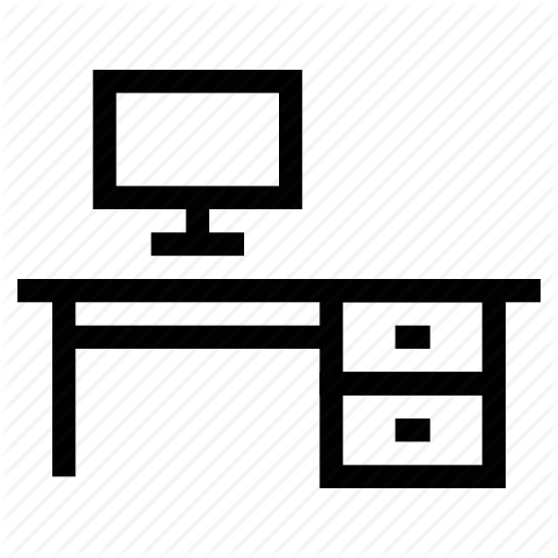 512x512 Computer Table, Drawer Table, Study Table, Table, Table And Lcd