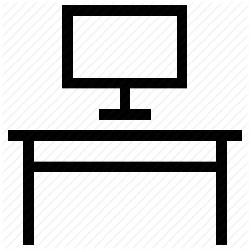 512x512 Computer Table, Lcd On Table, Monitor On Table, Pc Table, Study