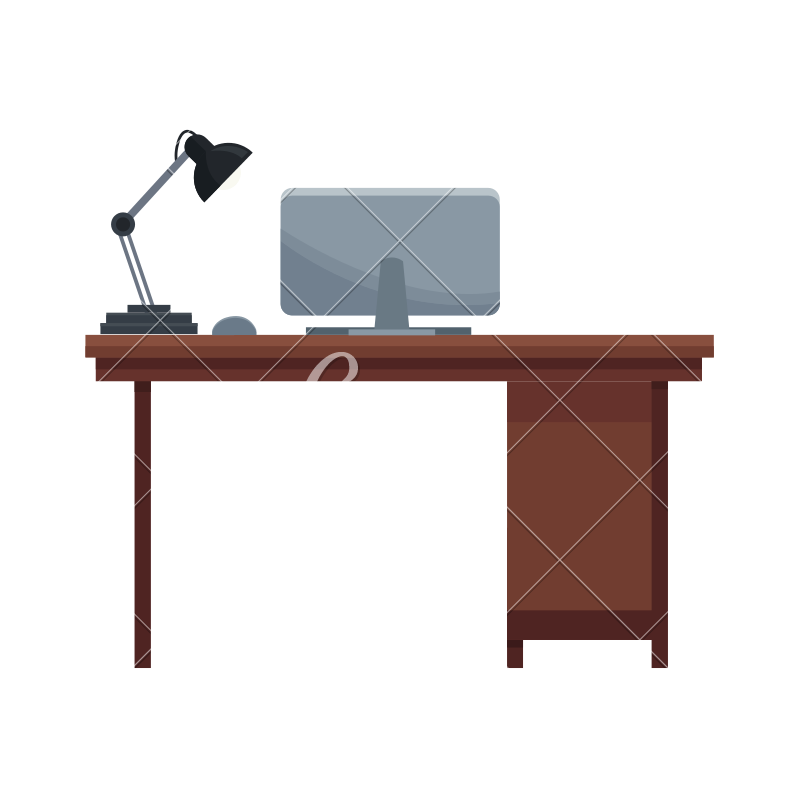 Computer Desk Icon at Vectorified.com | Collection of Computer Desk ...