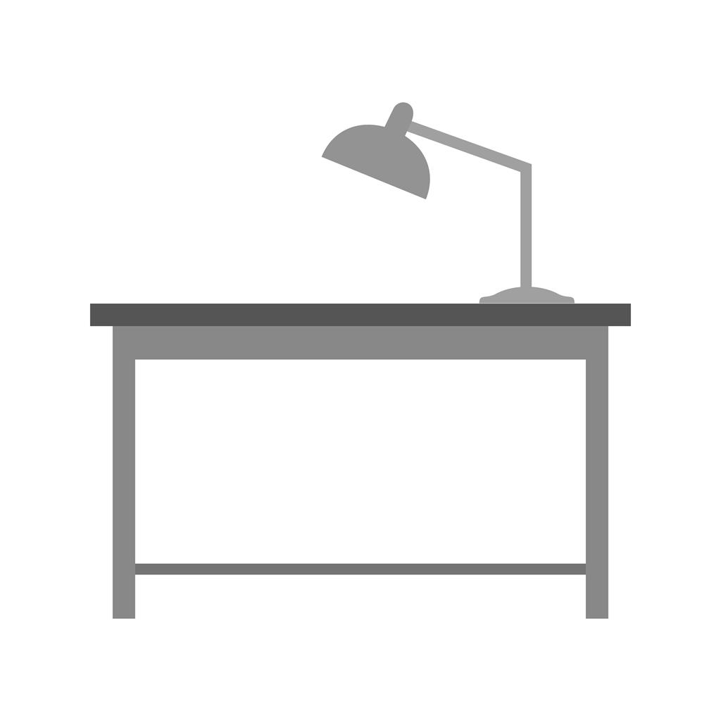 1024x1024 Working Desk Greyscale Icon