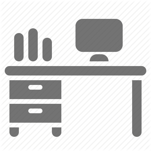 512x512 Computer, Desk, Desktop, Drawer, Job, Office, Work Place Icon
