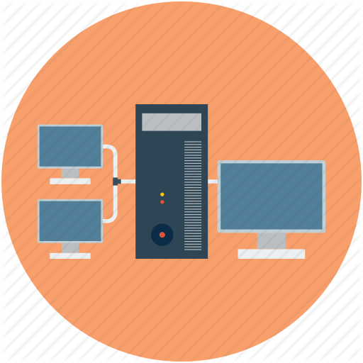 512x512 Computers, Desktop, Desktop Computer, Network, Server Icon