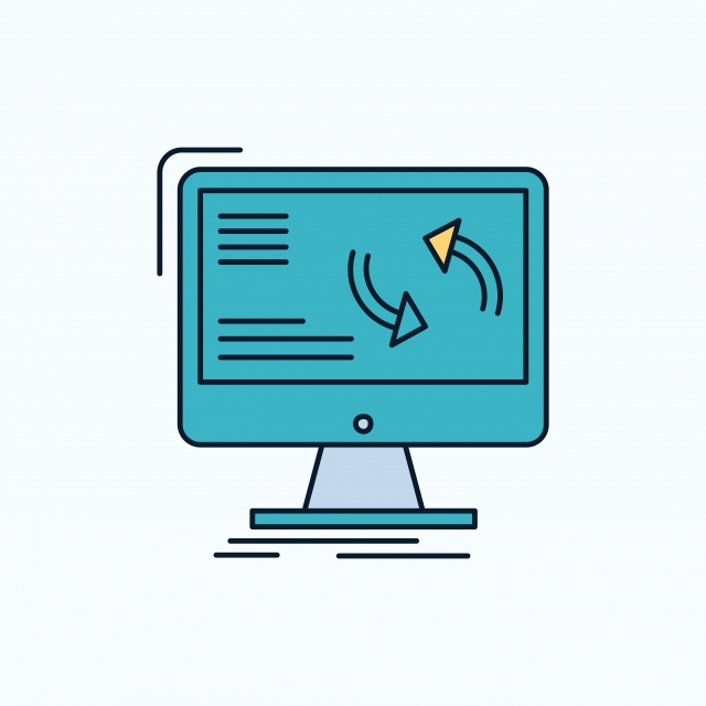 640x640 Synchronization Sync Information Data Computer Flat Icon Gr
