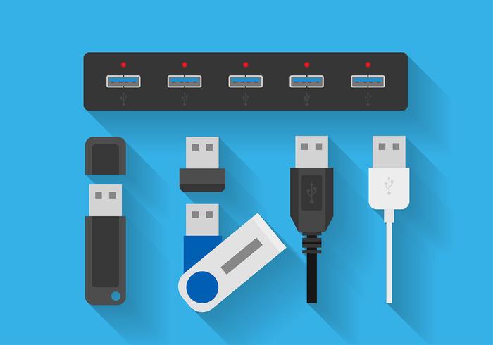 700x490 Usb Port Flat Icon Free Vector