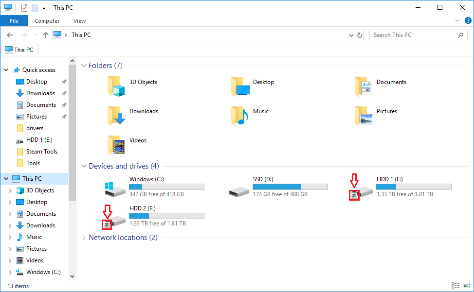 974x601 Windows How To Remove The Shared Folder Icon