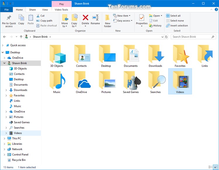 750x583 Change Or Restore Videos Folder Icon In Windows Tutorials