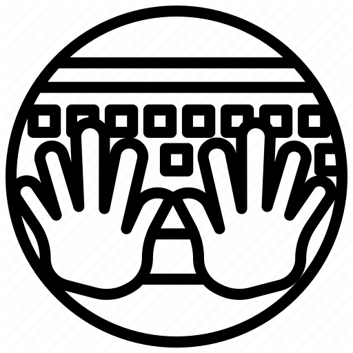 512x512 Comment, Computer, Hand, Keyboard, Work Icon