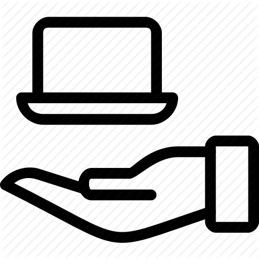 512x512 Code, Computer, Hand, Hold, Laptop, Programming Icon