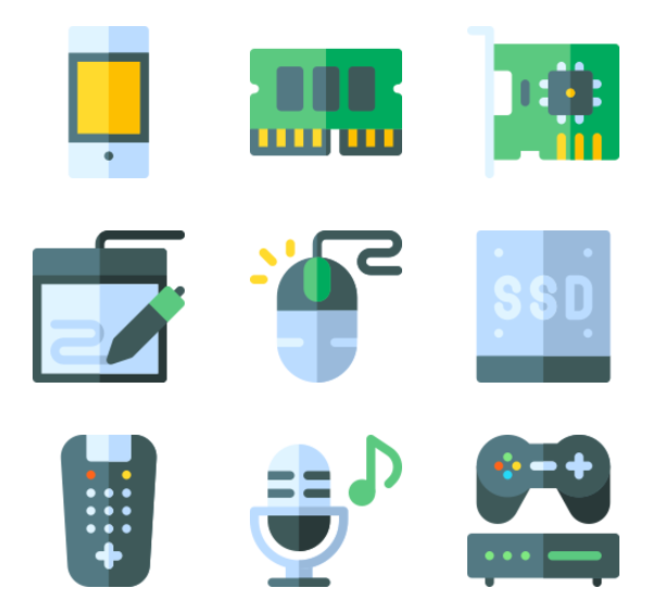 600x564 Basic Computer Hardware Icon Packs