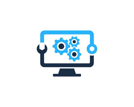 450x360 Fix Computer Icon Logo Design Element Royalty Free Vector Graphics