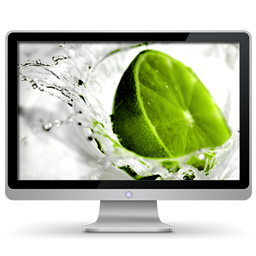 256x256 My Computer Lime Icon Download My Computer Icons Iconspedia