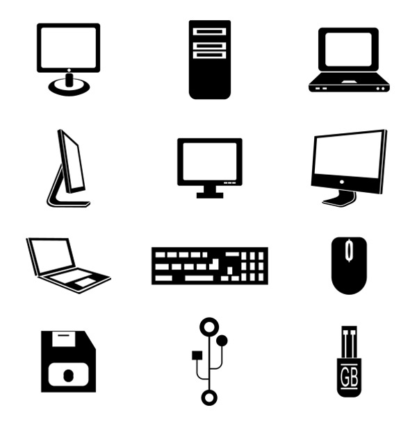 600x614 Computer Icon Set